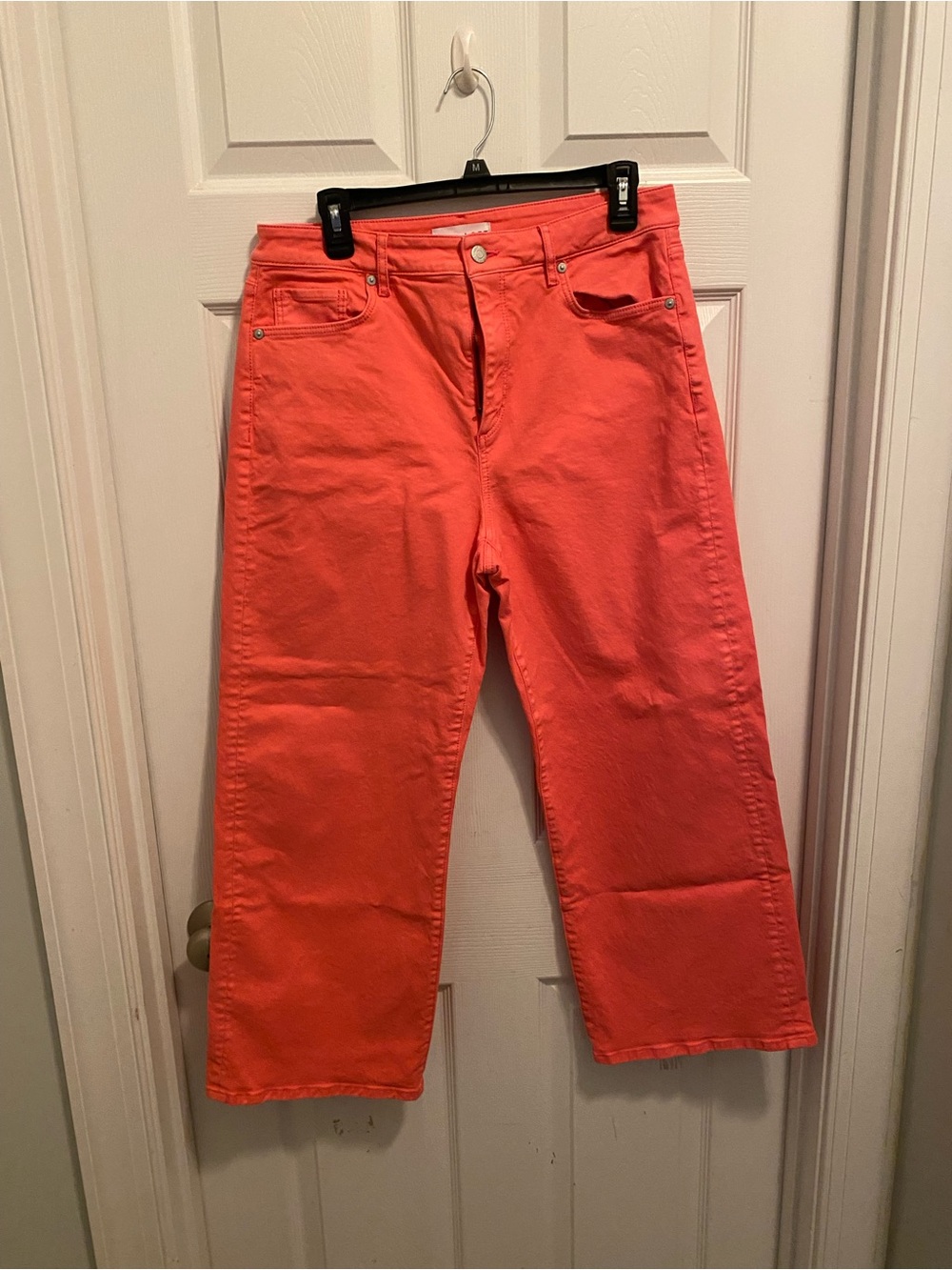 LOFT Coral Wide Leg Jeans